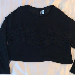 Long sleeve crop top